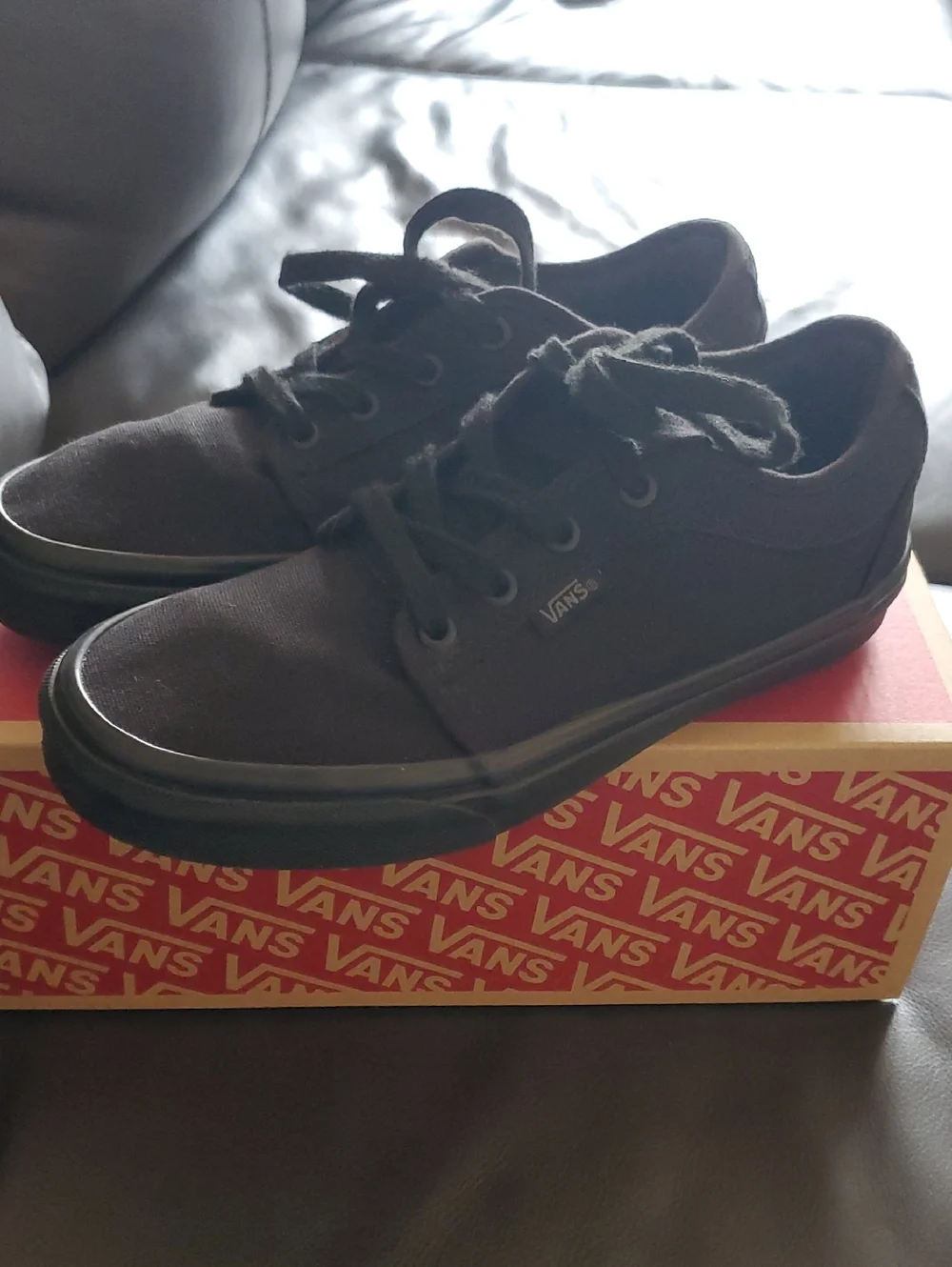 Vans PRO Black All Canvas Low-Top Cushioned Sneakers Skate Shoes Mens 6